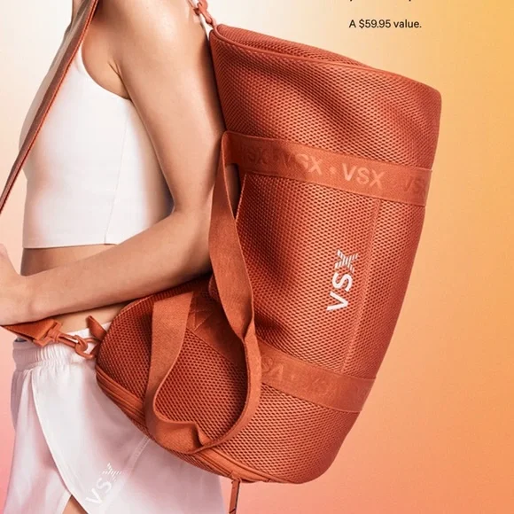 VSX Orange Travel Duffle Bag with Minimalist Design - Picture 2 of 2